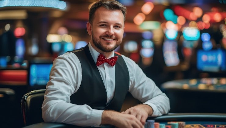 American Roulette live dealer table on slot ajaib88 showing the wheel and betting layout
